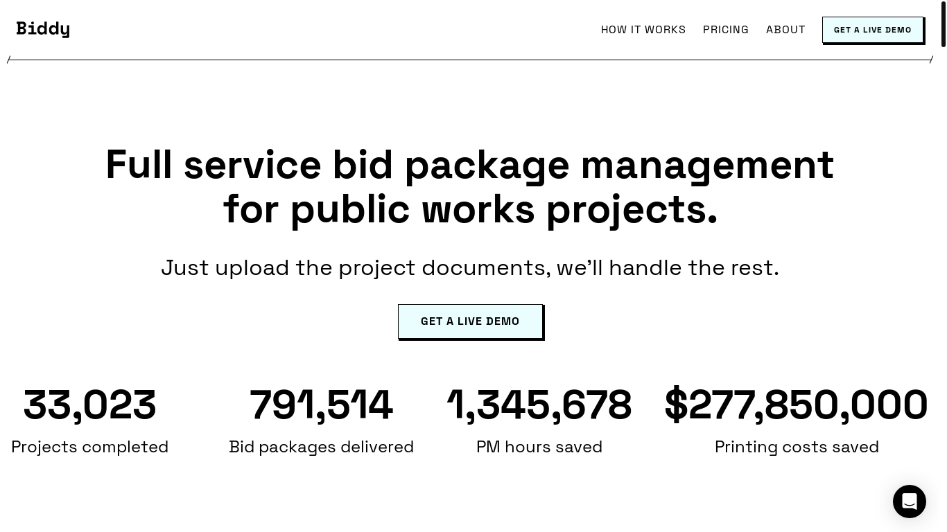 website screenshot of https://buybiddyplans.com/