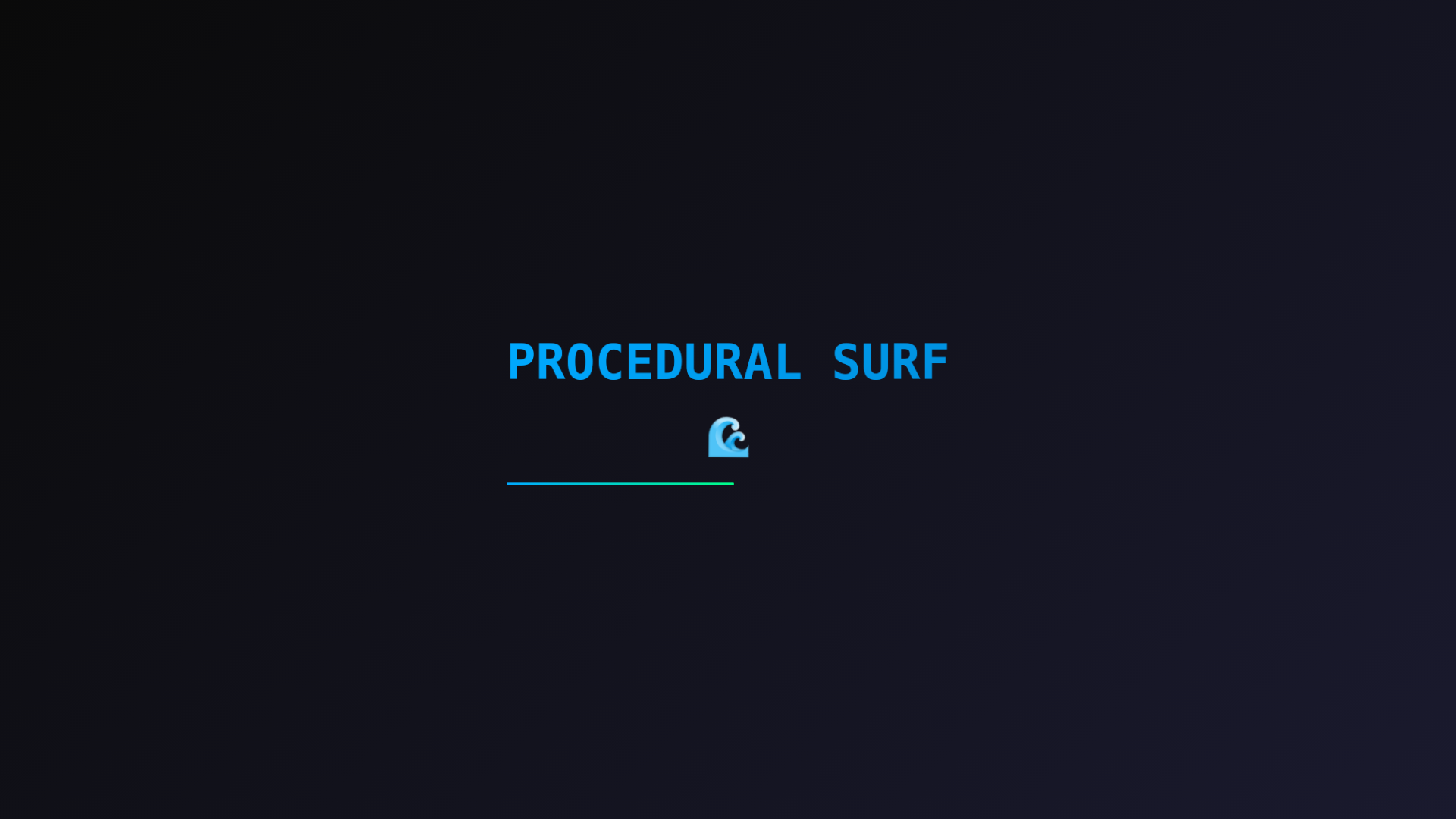 website screenshot of https://procedural-surf.pages.dev/