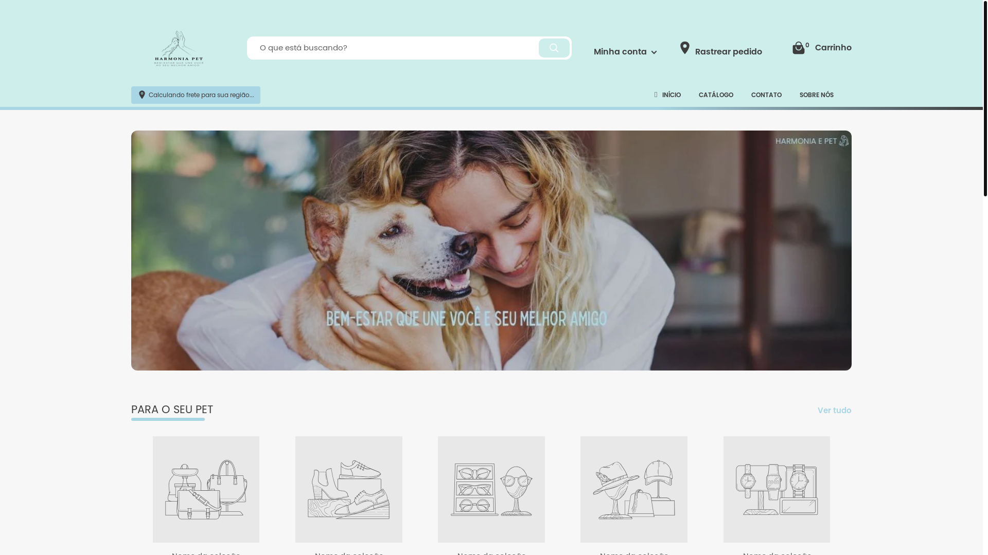 website screenshot of https://harmoniaepet.com/