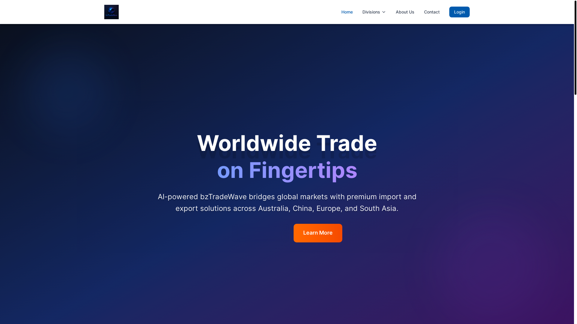 website screenshot of https://bztradewave-website.pages.dev/