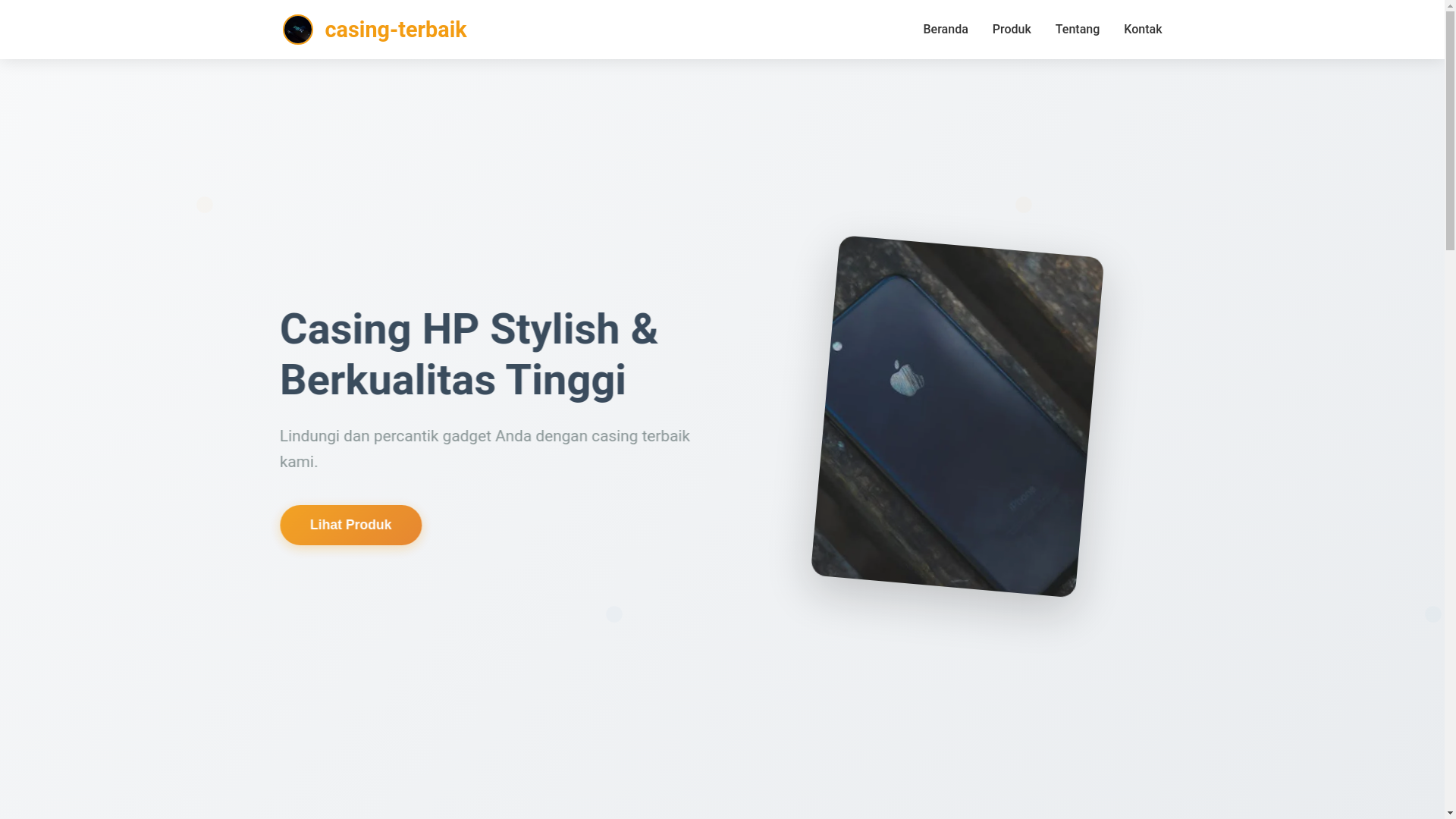 website screenshot of https://casing-terbaik.pages.dev/