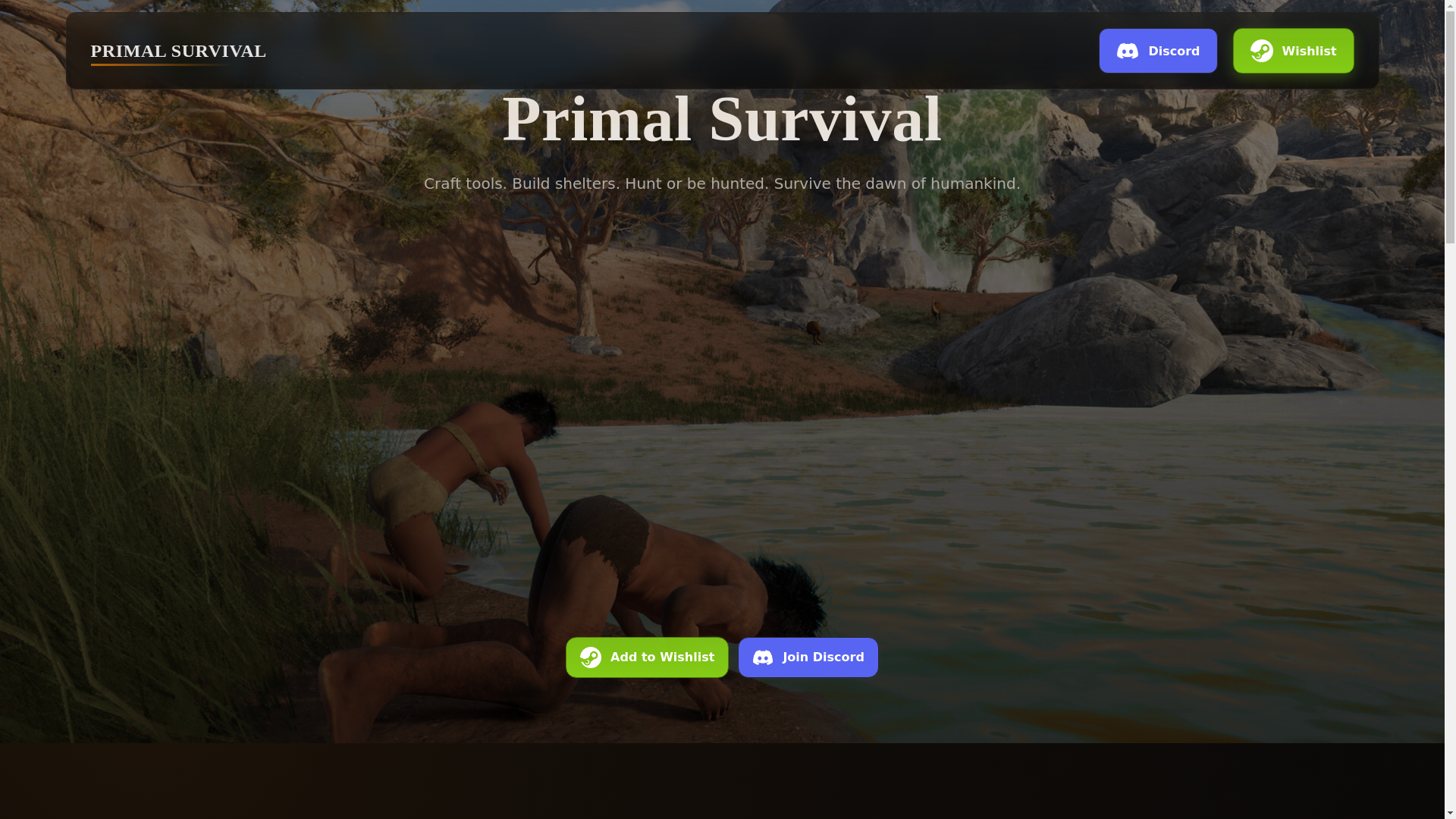 website screenshot of https://primalsurvival.site/