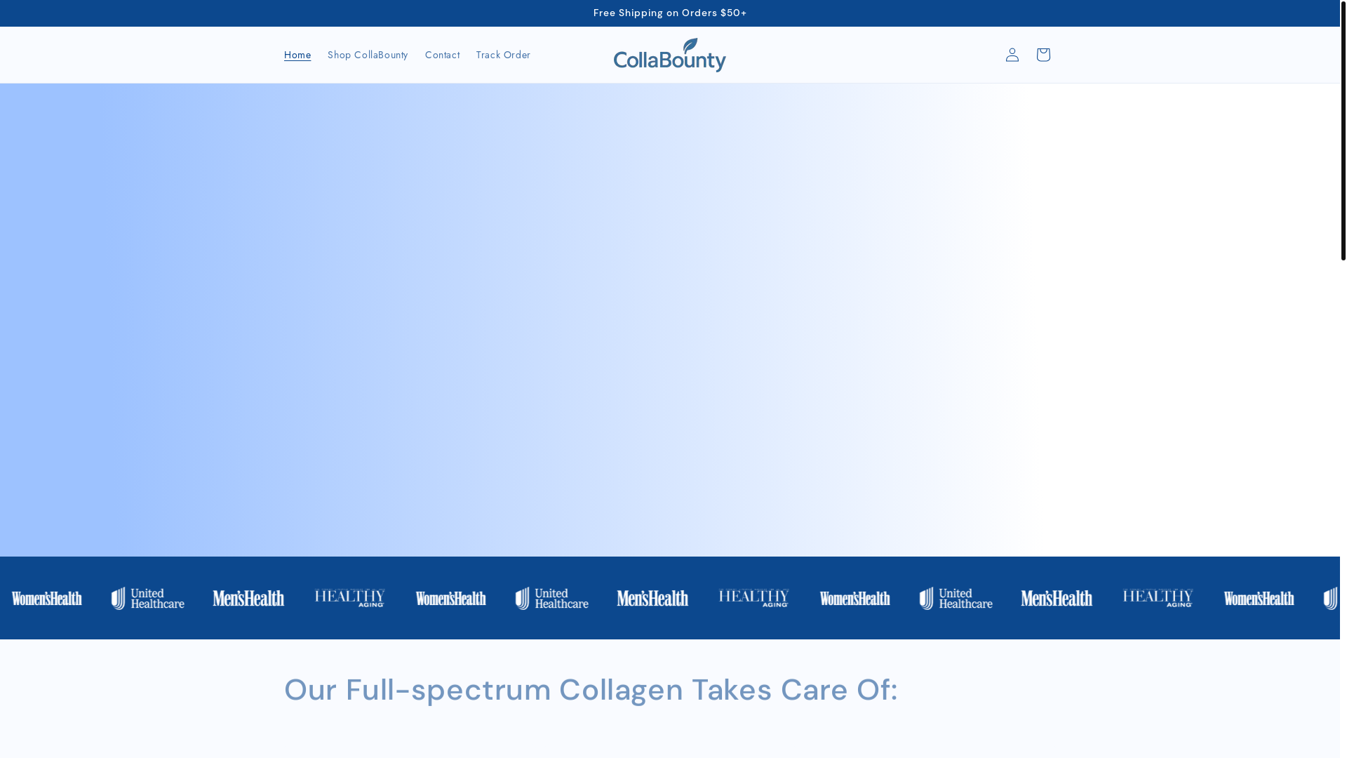 website screenshot of https://collabounty.store/