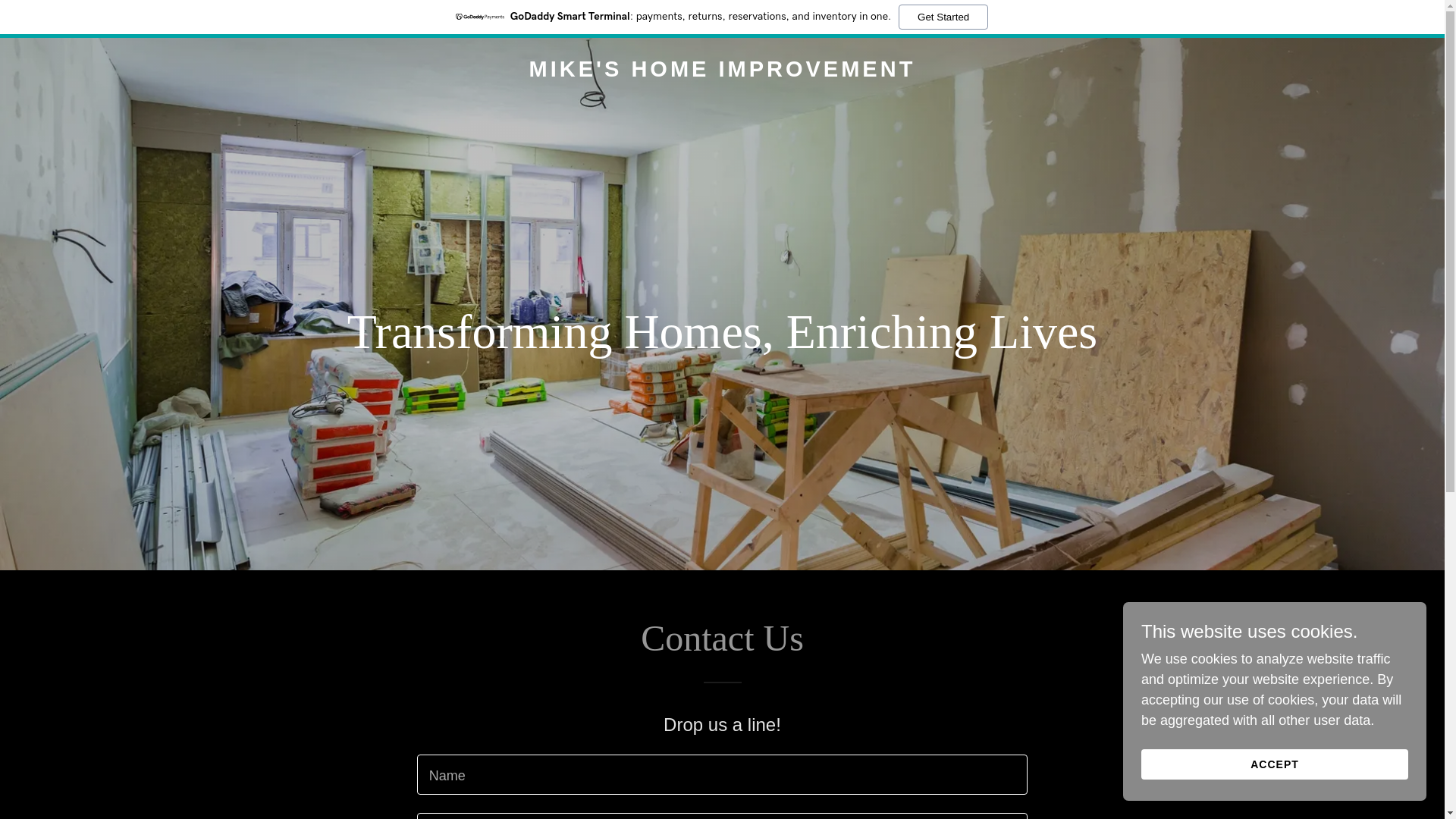 website screenshot of https://mikes-homeimprovement.com/