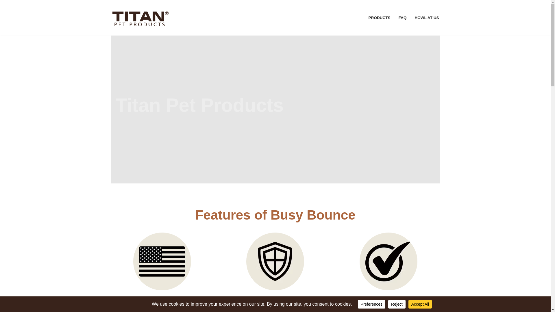 website screenshot of https://titanpettoys.com/