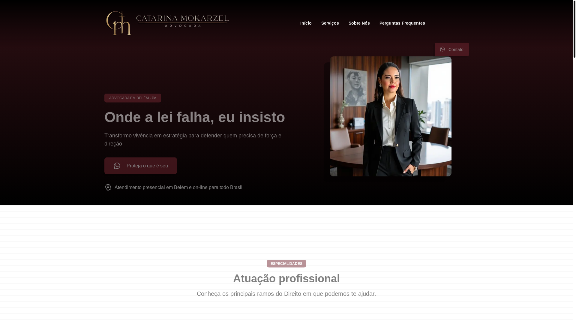 website screenshot of https://catarinamokarzel.com.br/