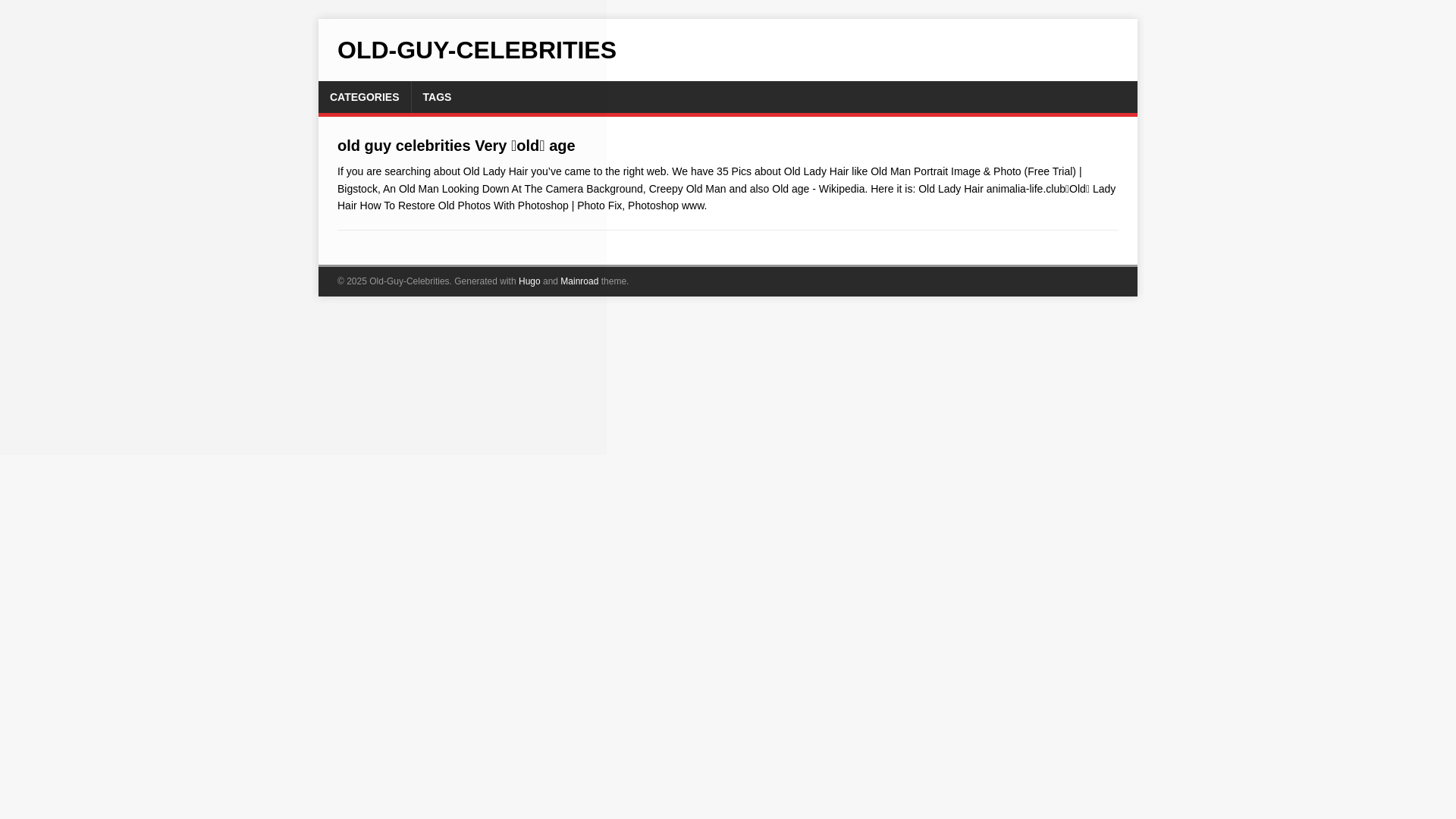 website screenshot of https://old-guy-celebrities.pages.dev/