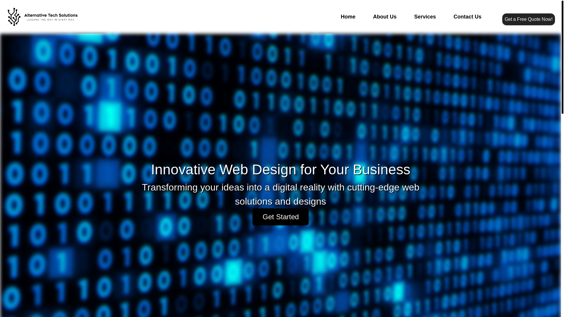 website screenshot of https://alttechsolution.com.au/