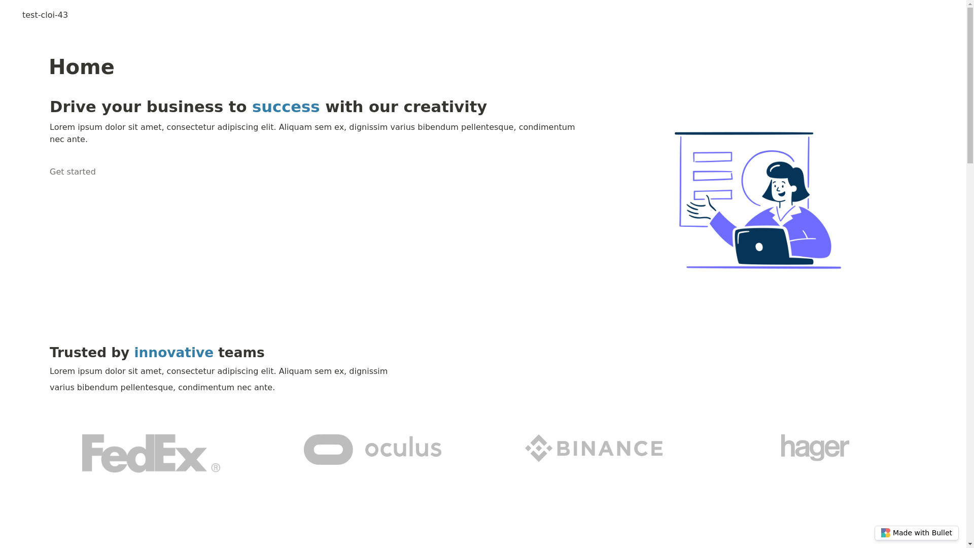 website screenshot of https://test-cloi-43-bullet.pages.dev/