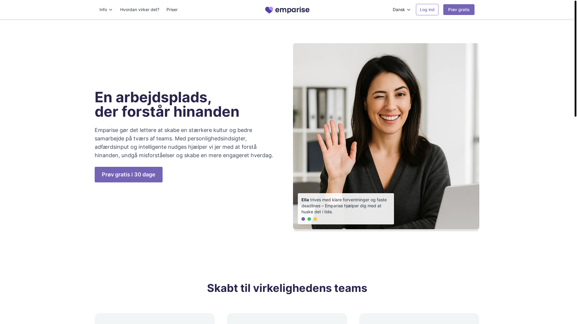 website screenshot of https://emparise.com/