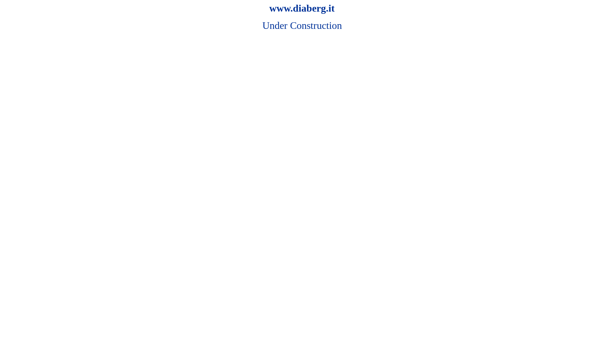 website screenshot of https://diaberg.it/