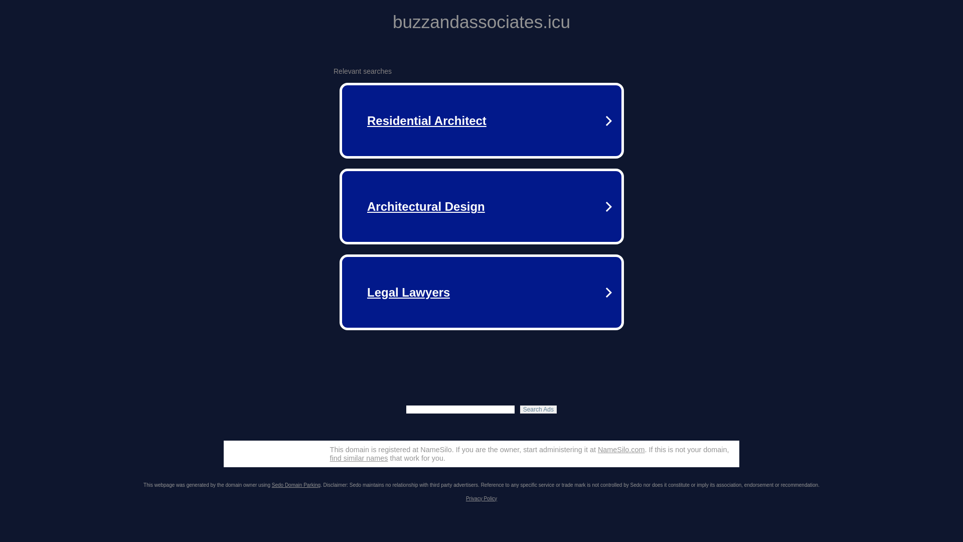 website screenshot of https://buzzandassociates.icu/