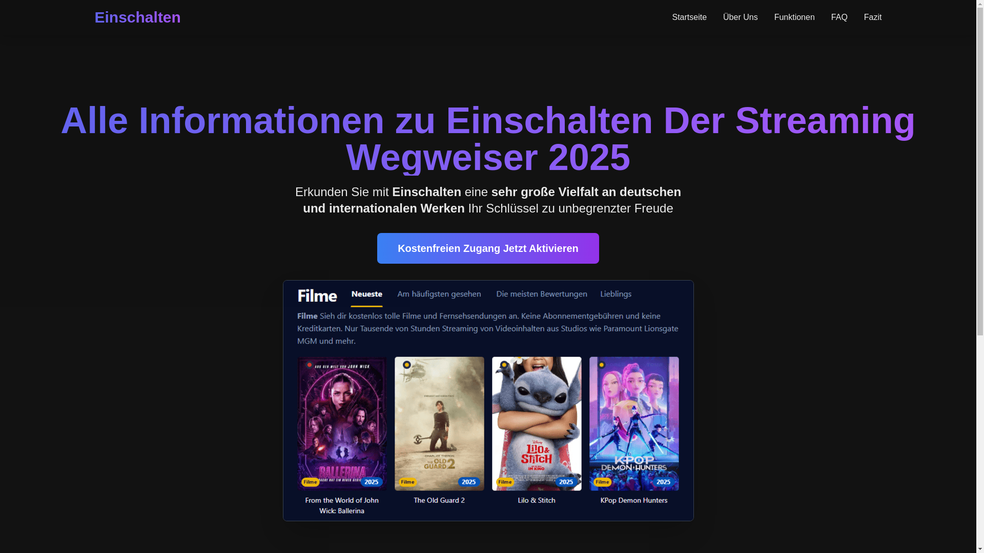 website screenshot of https://einschalten-amf9.pages.dev/