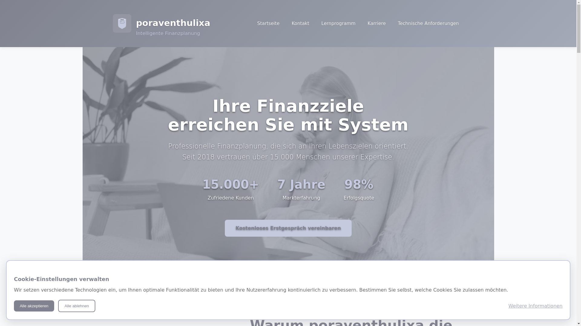 website screenshot of https://poraventhulixa.com/