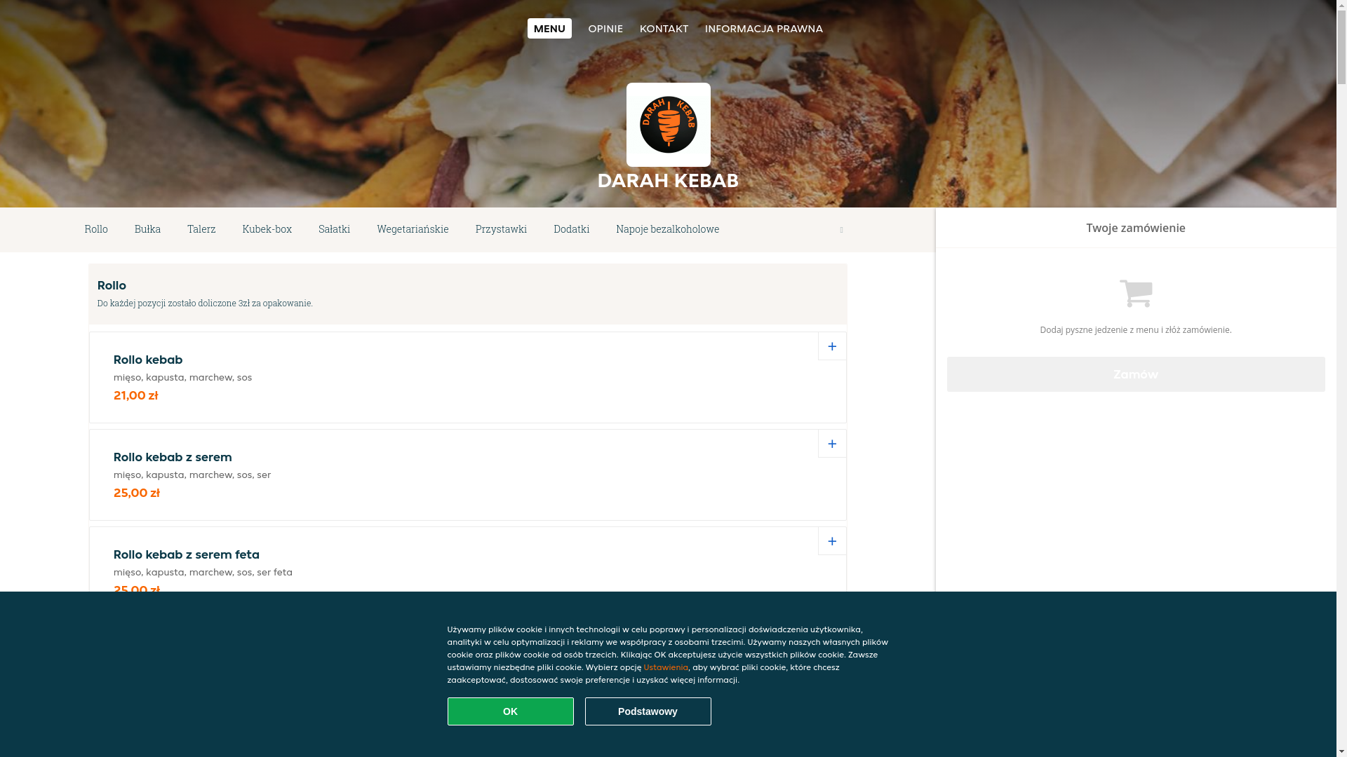 website screenshot of https://darah-kebab-walbrzych.pl/