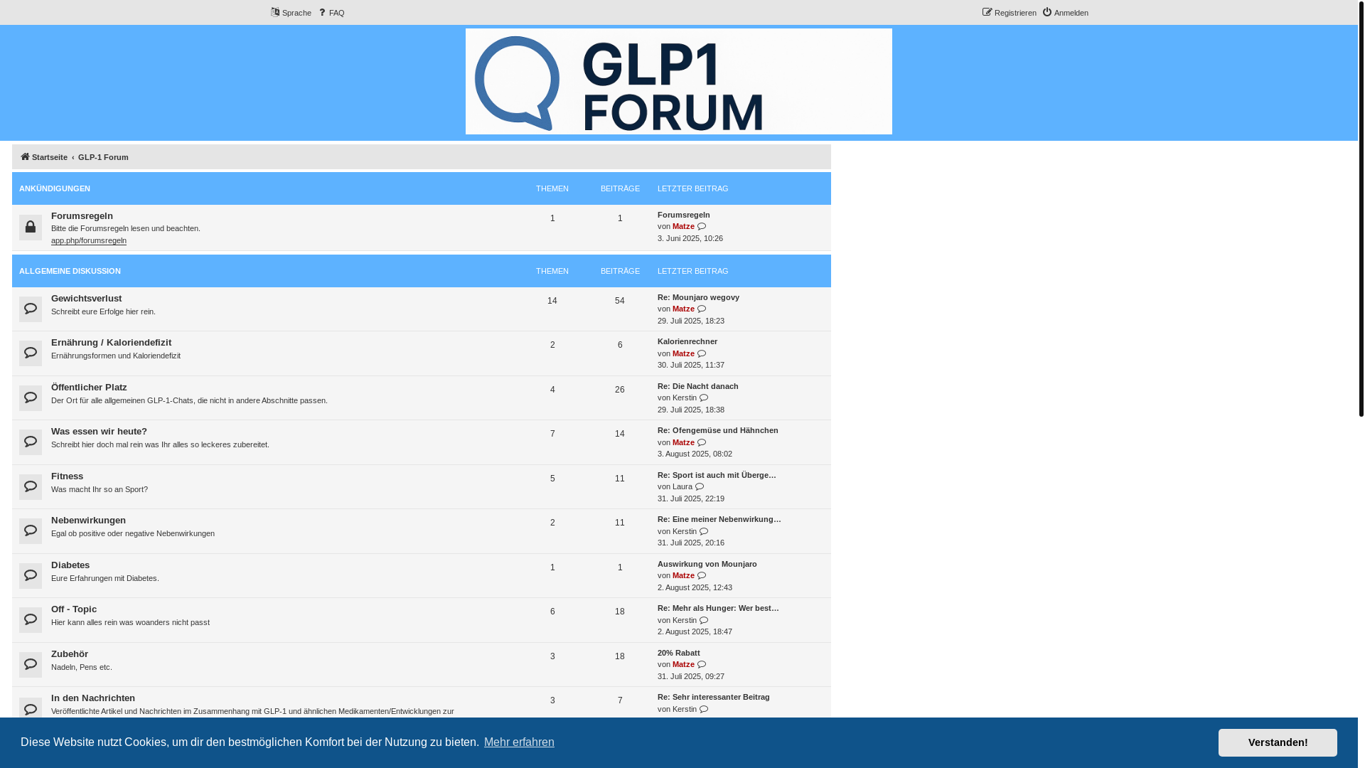website screenshot of https://abnehmspritze-forum.de/