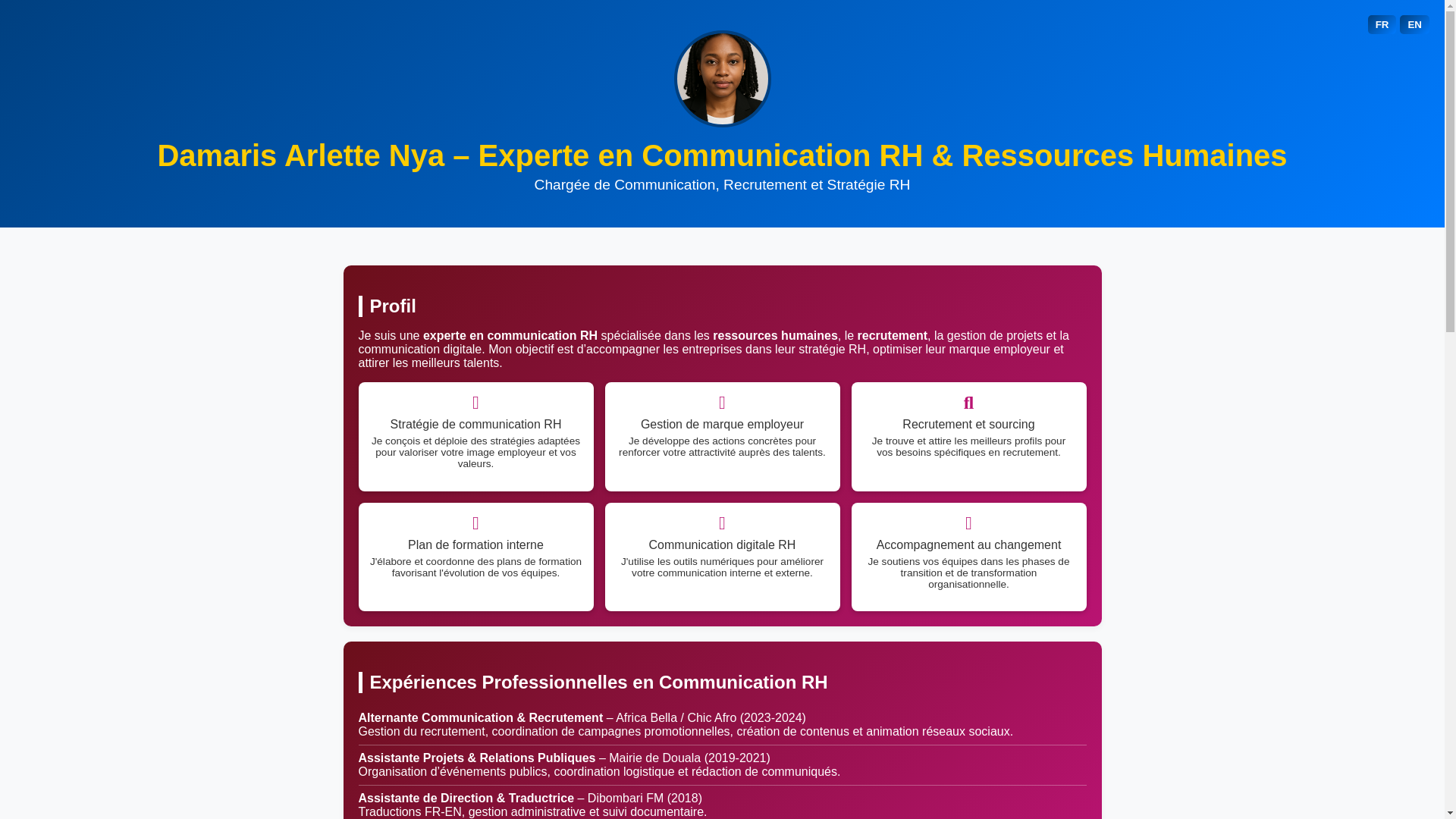 website screenshot of https://drhconsult.fr/