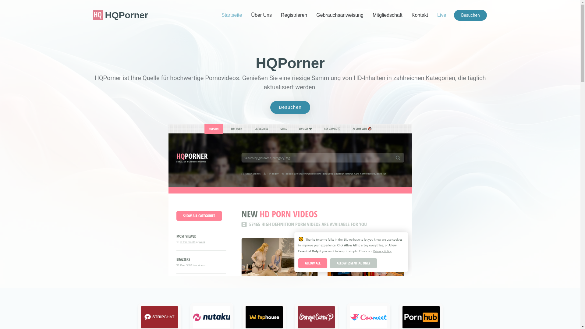 website screenshot of https://hqporner-german.com/