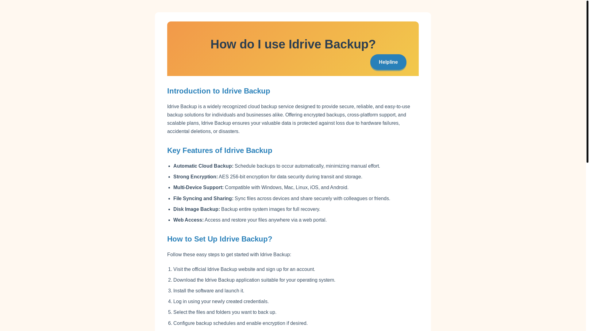 website screenshot of https://idrive-backup.pages.dev/
