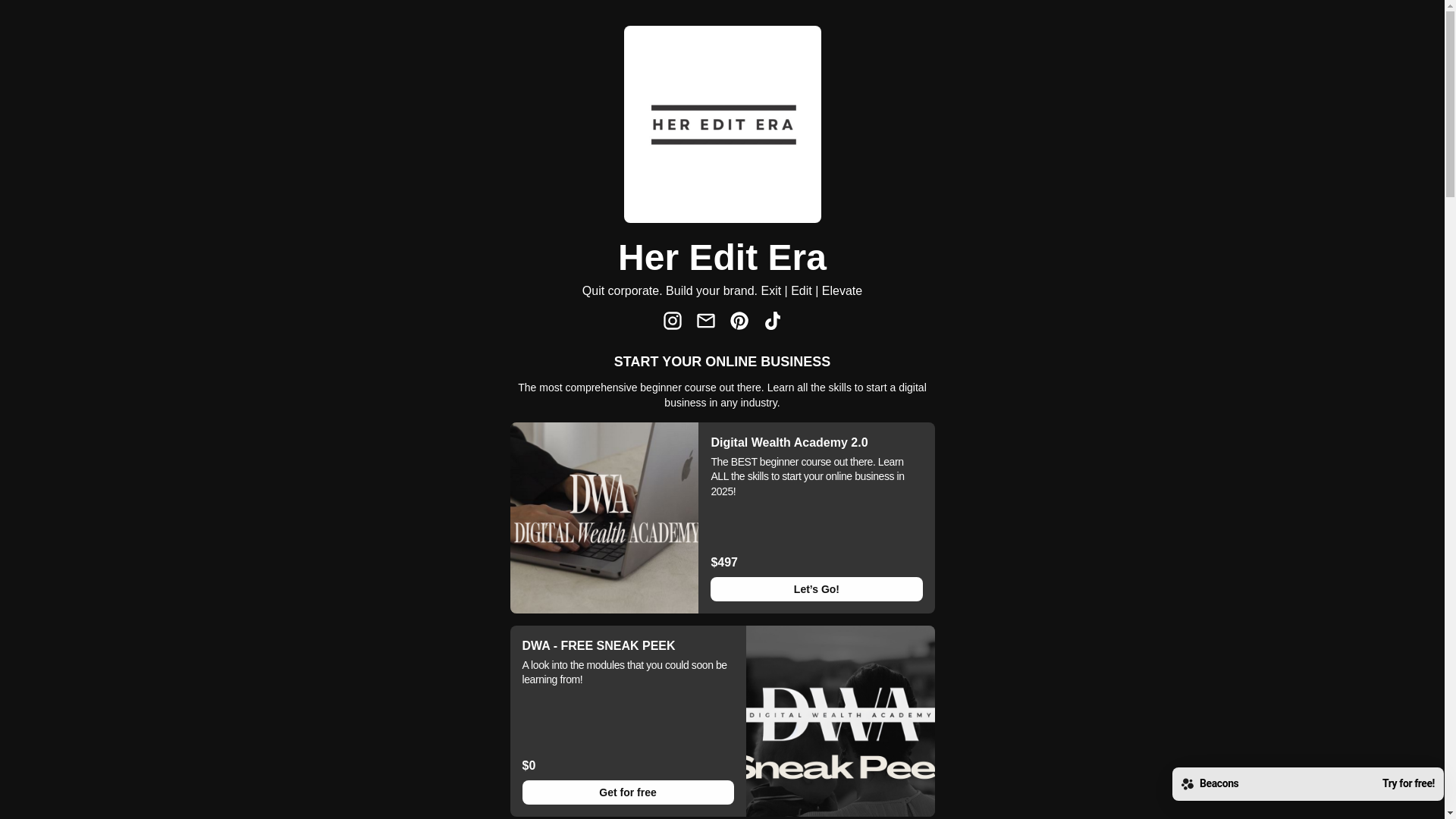website screenshot of https://hereditera.com/