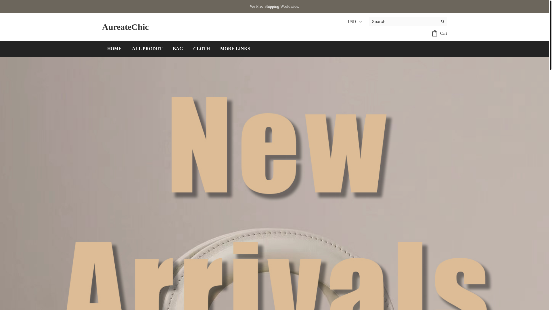 website screenshot of https://aureatechic.com/