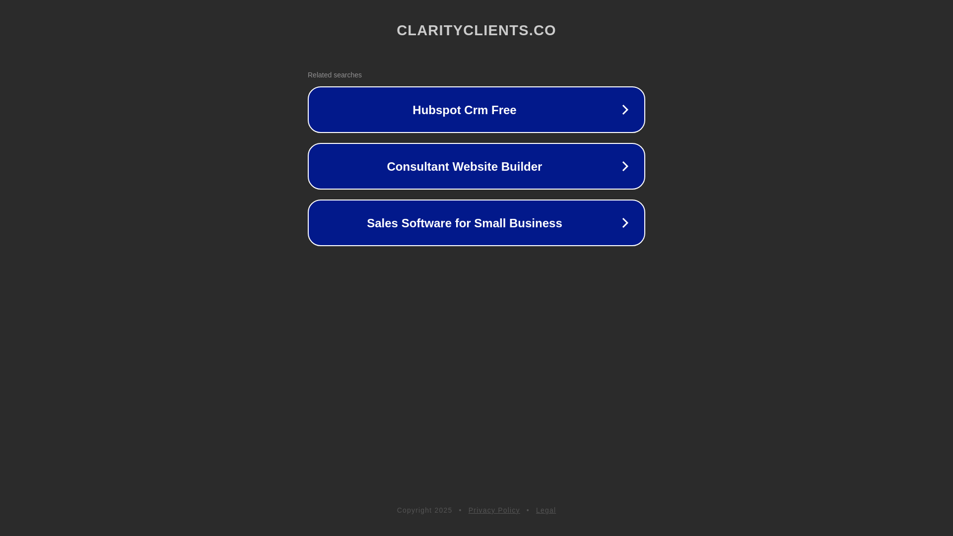 website screenshot of https://clarityclients.co/