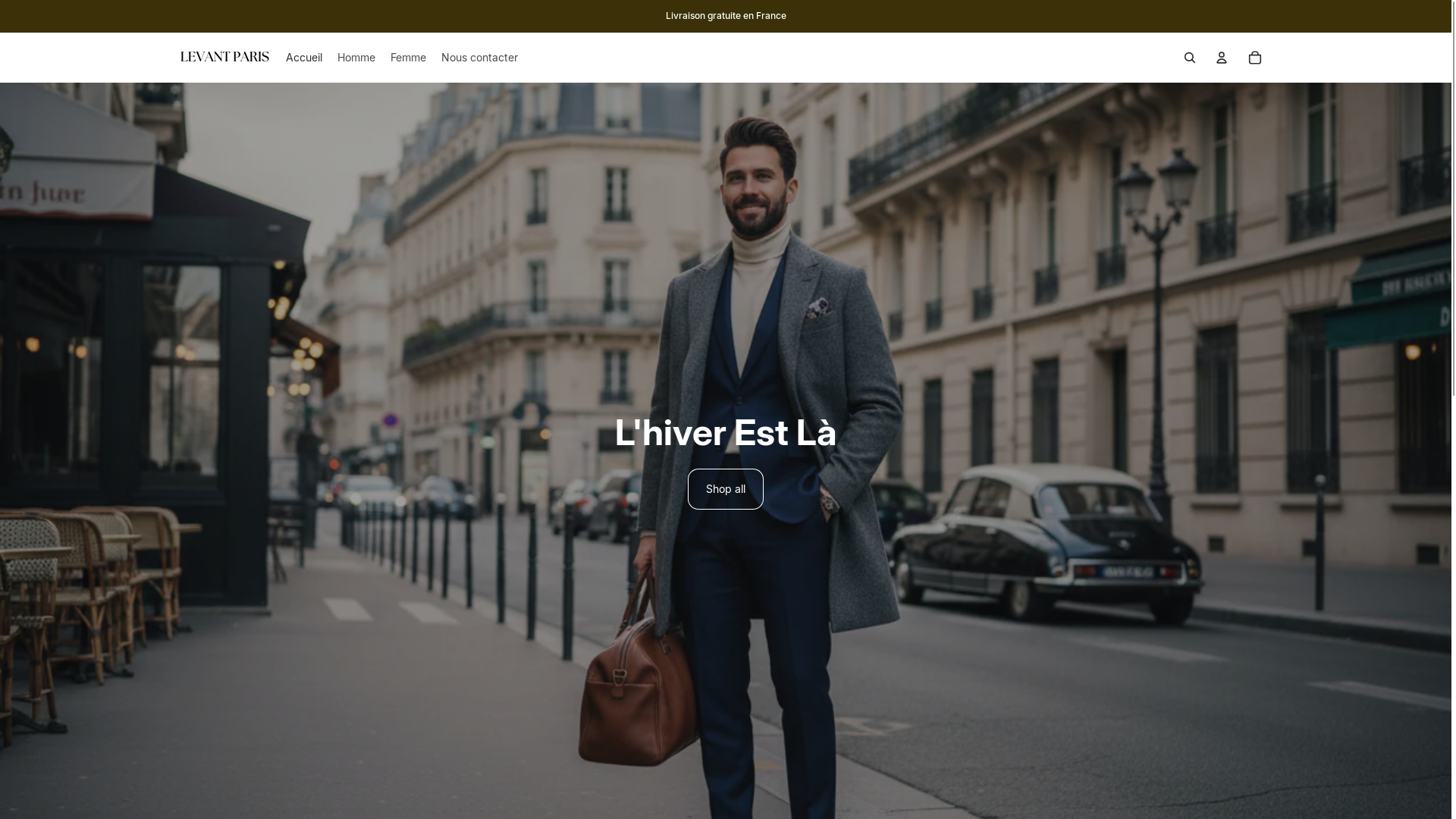 website screenshot of https://levant-paris.com/