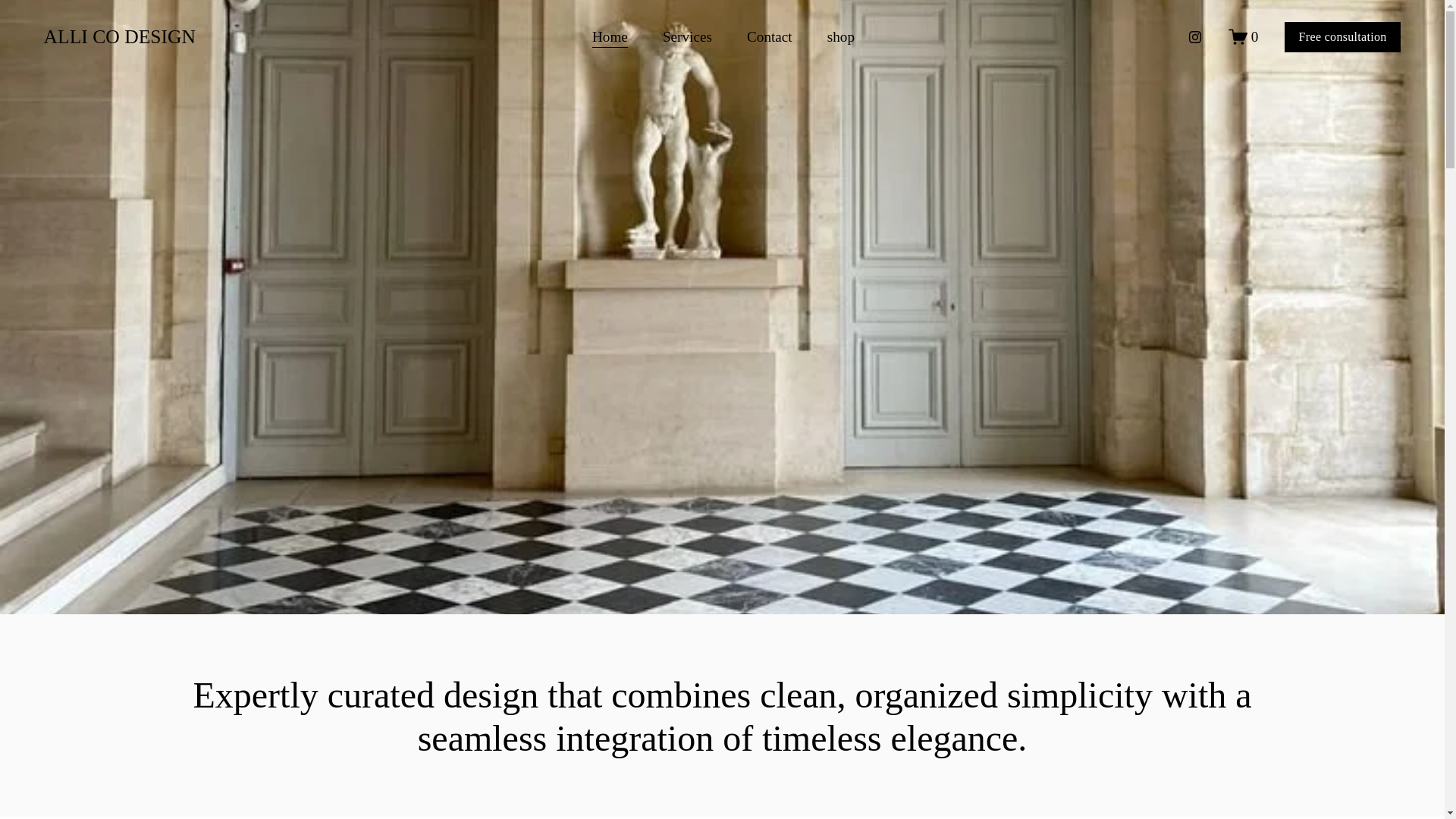 website screenshot of https://allico.design/