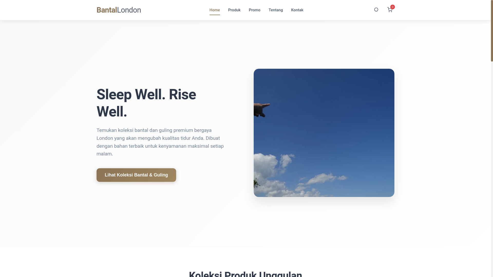website screenshot of https://bantal-london.pages.dev/