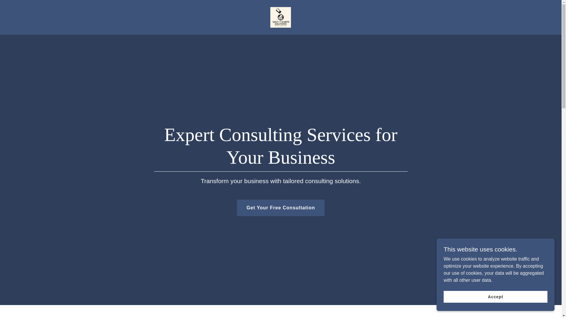 website screenshot of https://saltoftheearth.solutions/