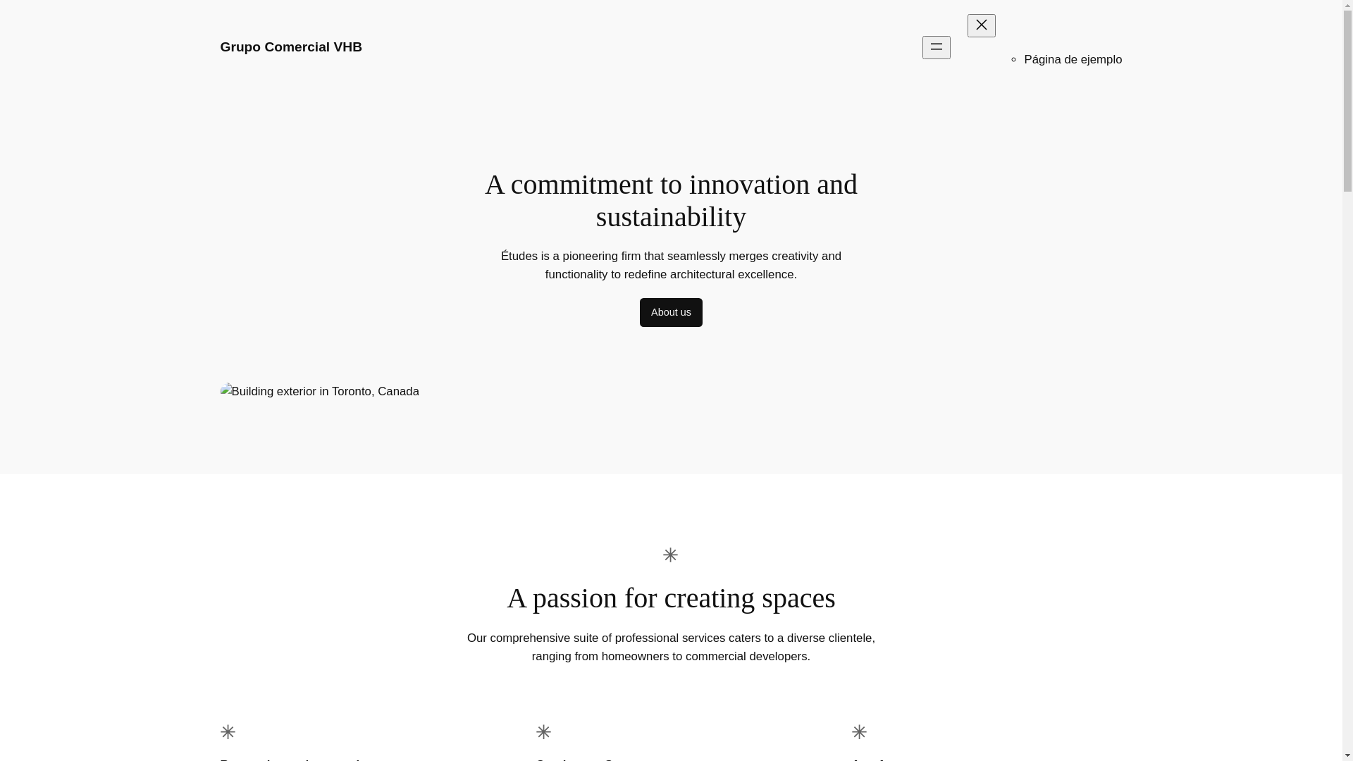 website screenshot of https://grupo-comercial-vhb.com/