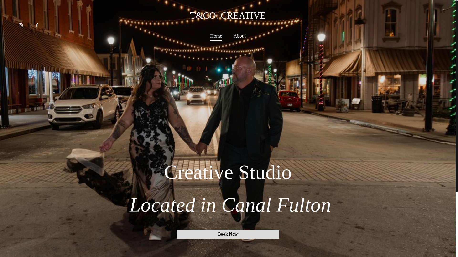 website screenshot of https://tandcocreative.com/