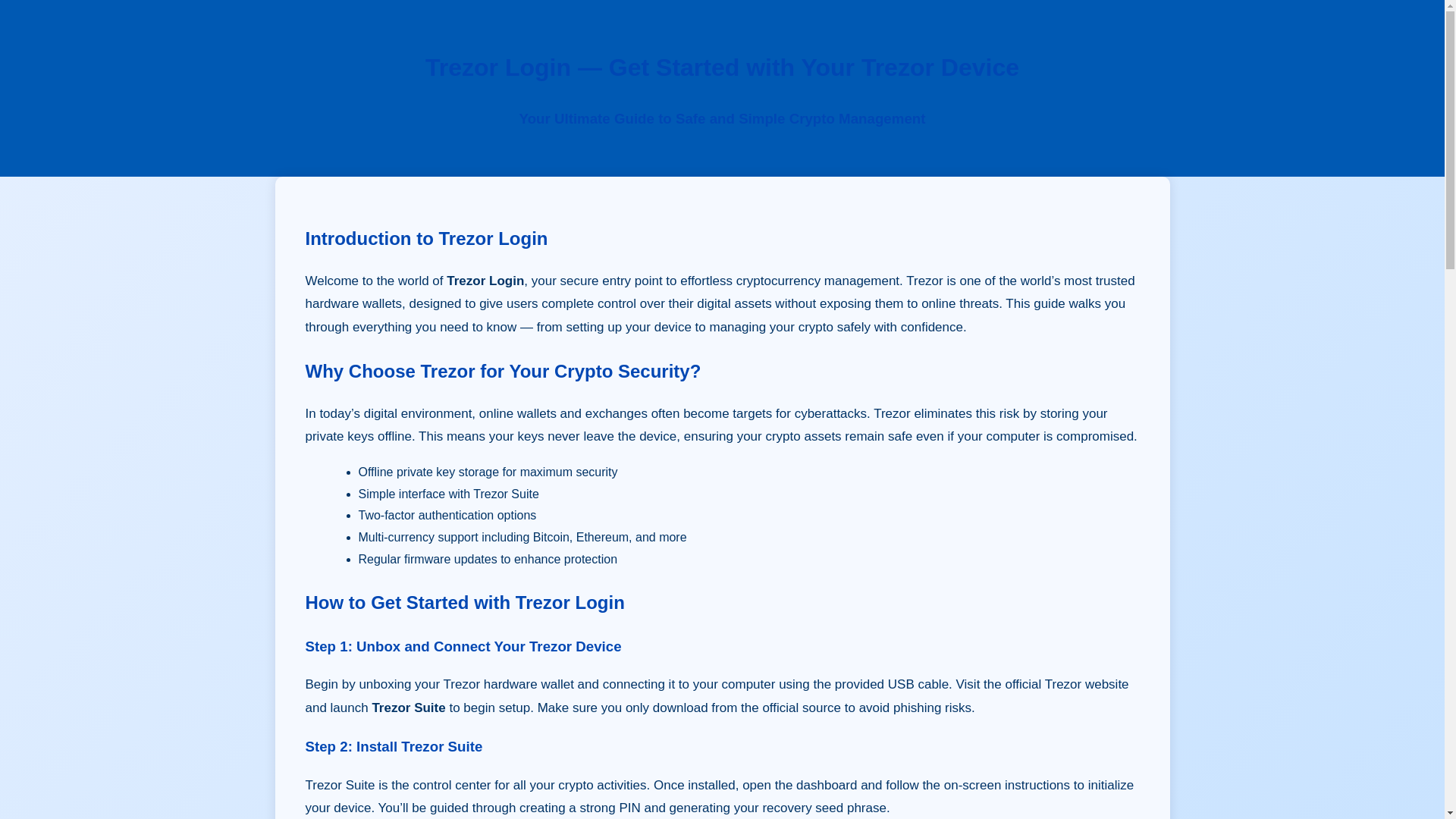 website screenshot of https://trezorsuite-app-trezr-suite.pages.dev/