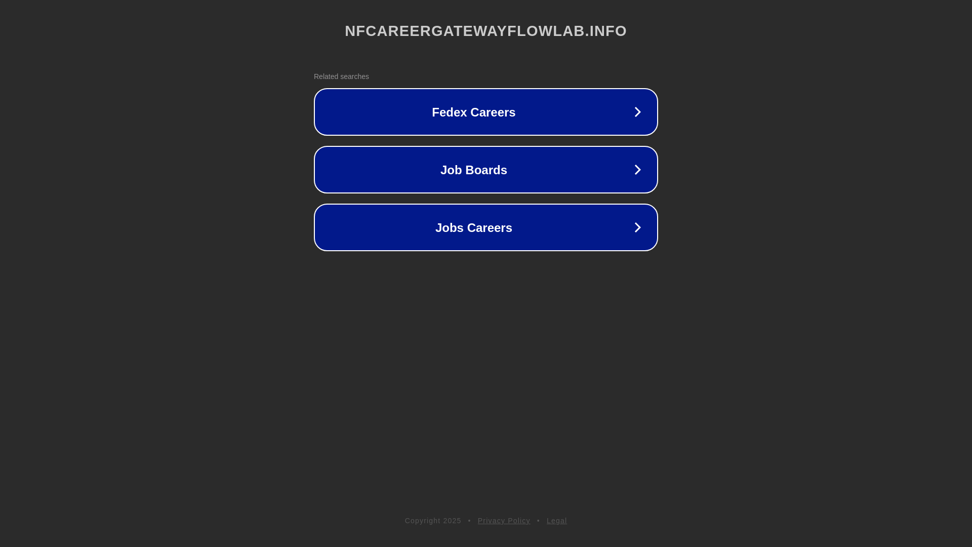 website screenshot of https://nfcareergatewayflowlab.info/