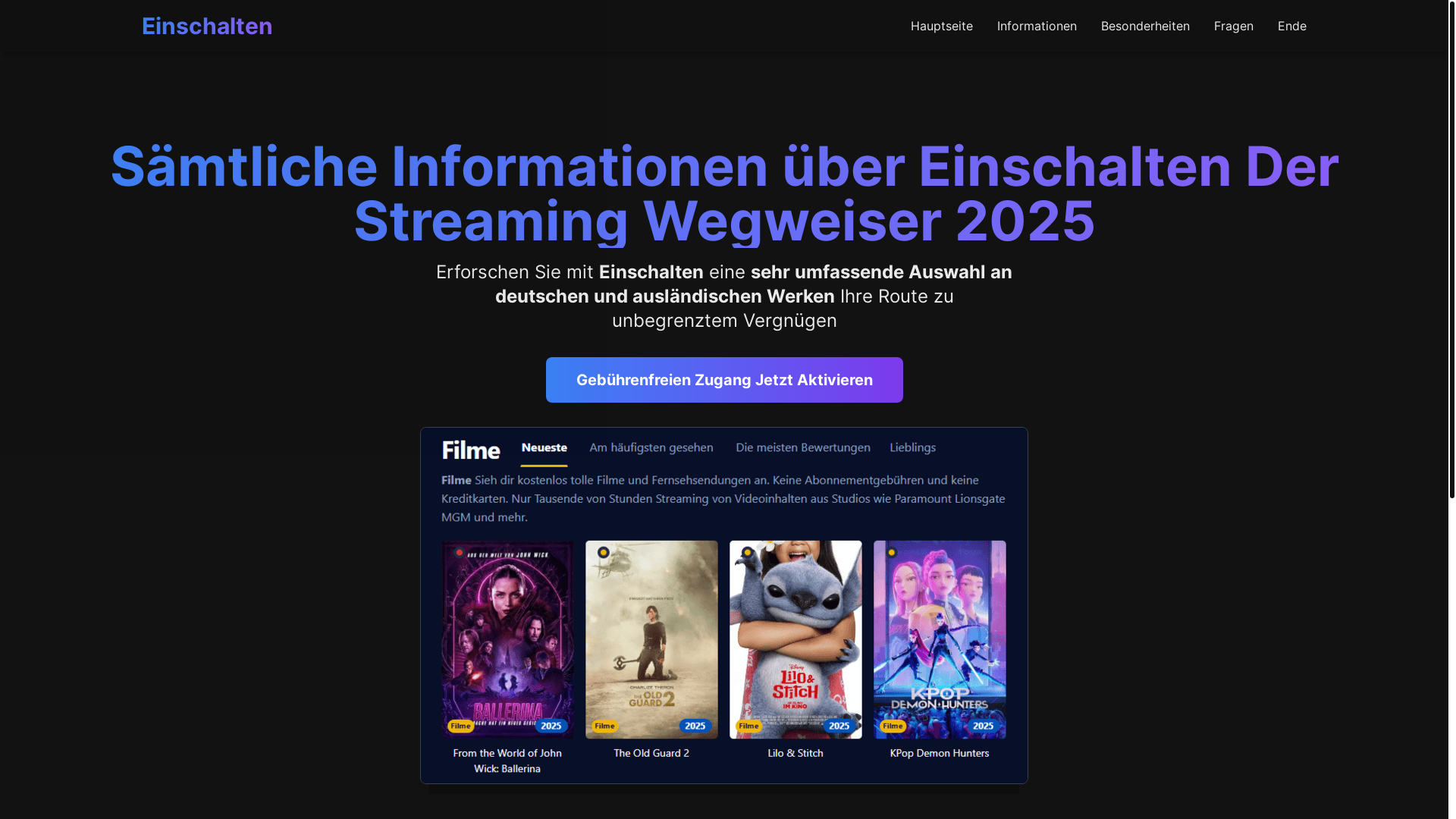 website screenshot of https://einschalten-dx9p.pages.dev/