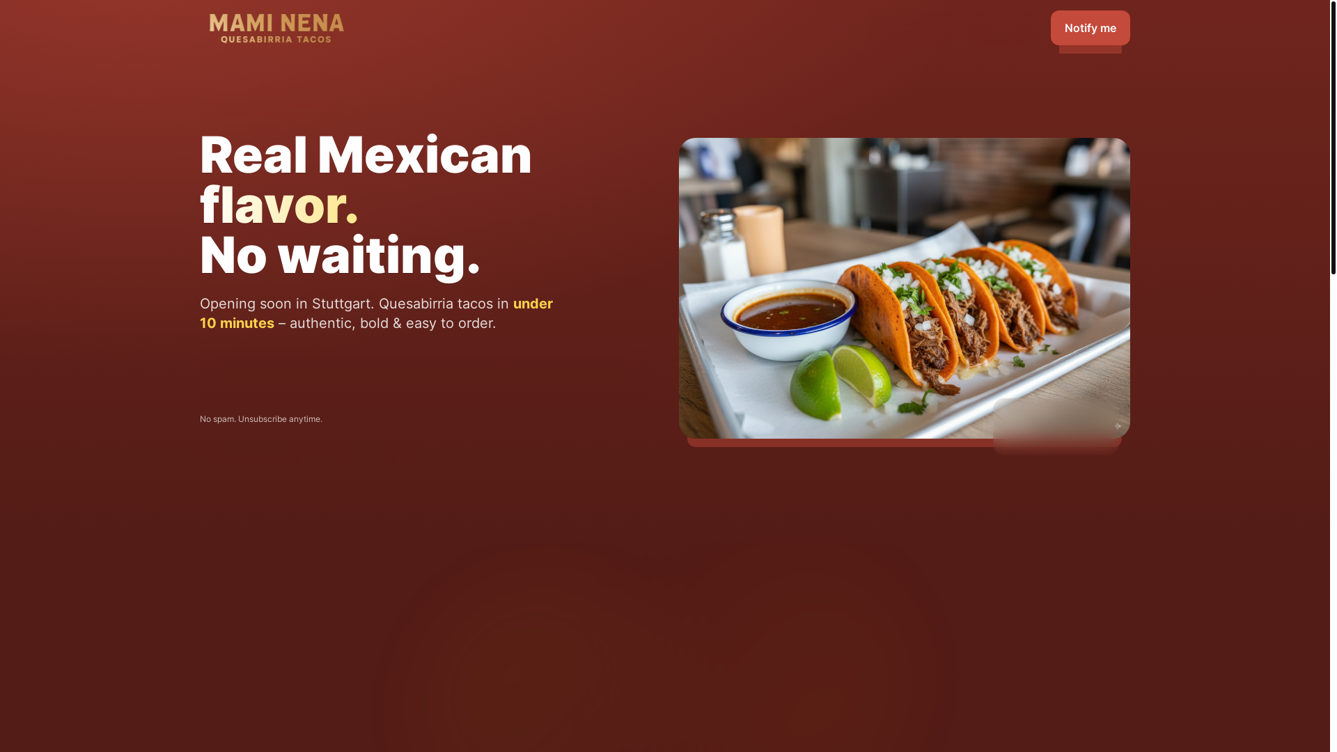 website screenshot of https://mami-nena.com/