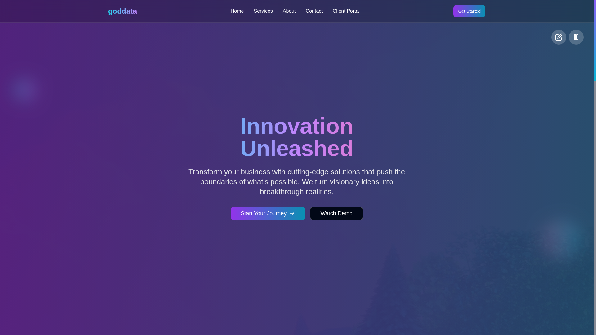 website screenshot of https://goddata.in/