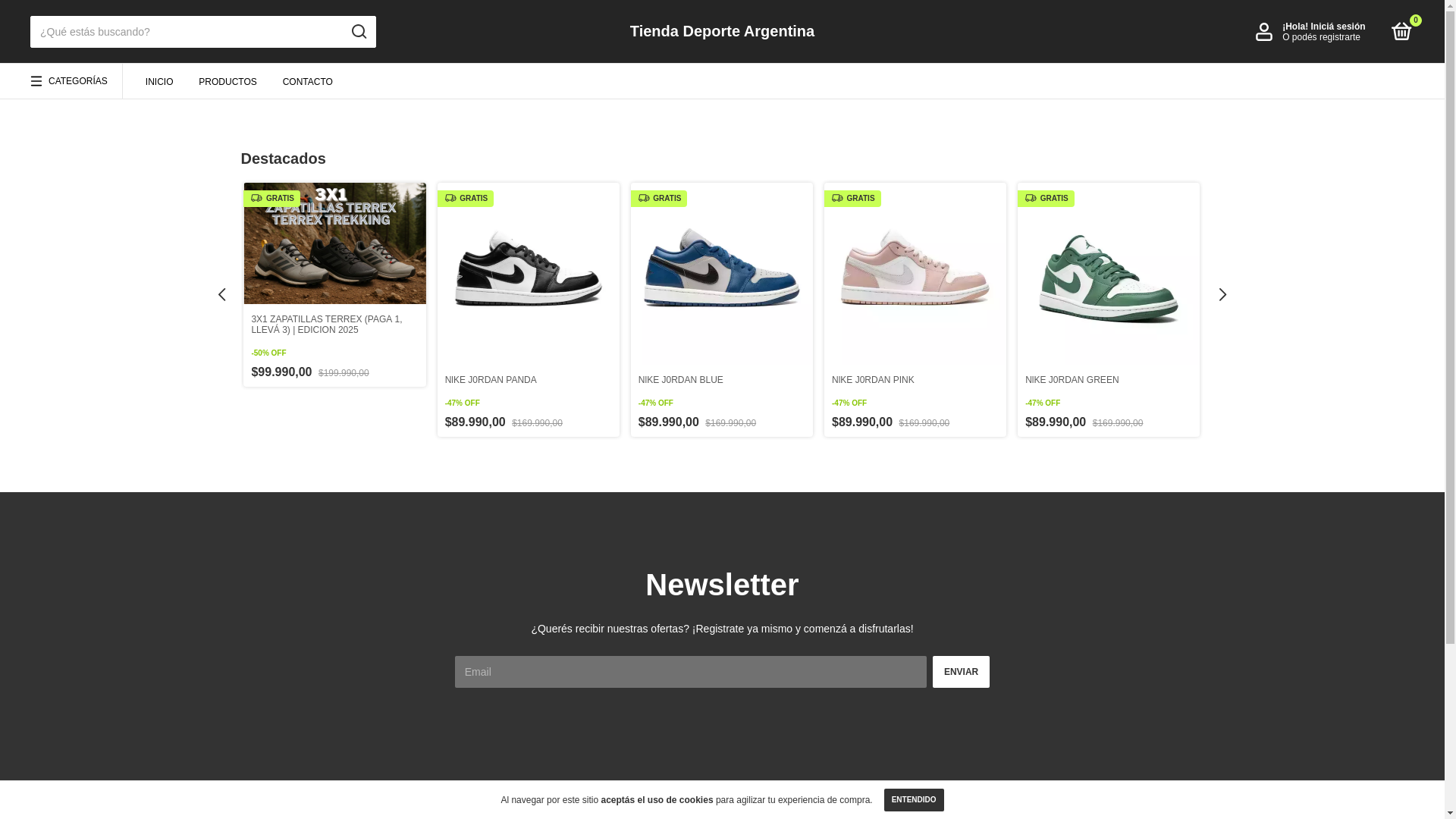 website screenshot of https://deportearg.com/