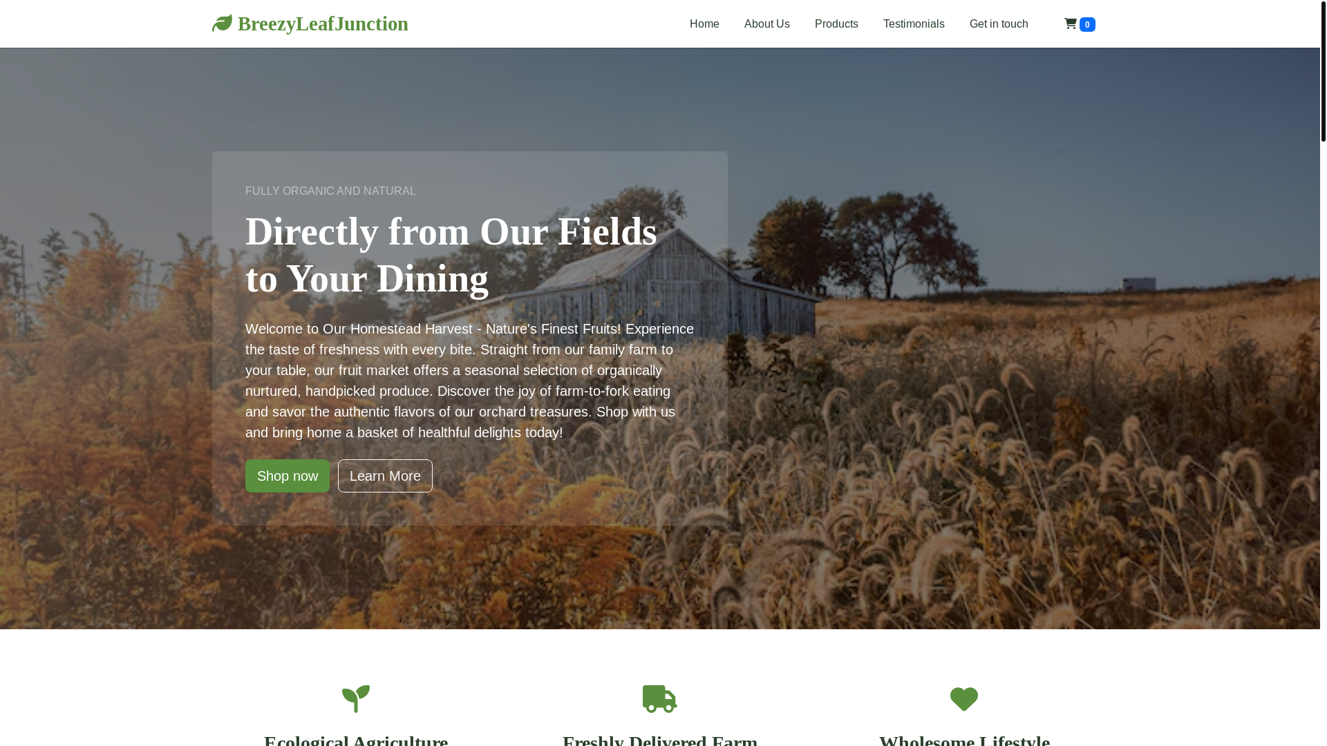 website screenshot of https://breezyleafjunction.sbs/
