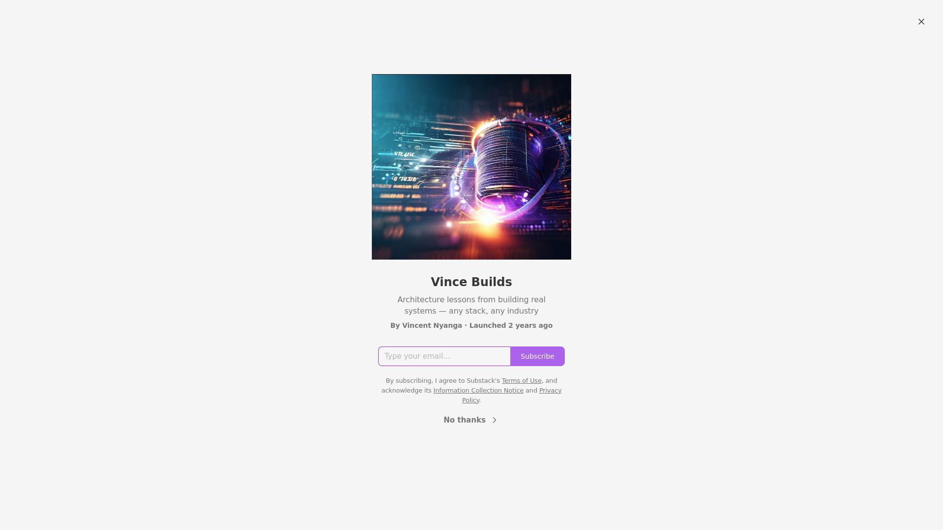 website screenshot of https://vincenyanga.me/