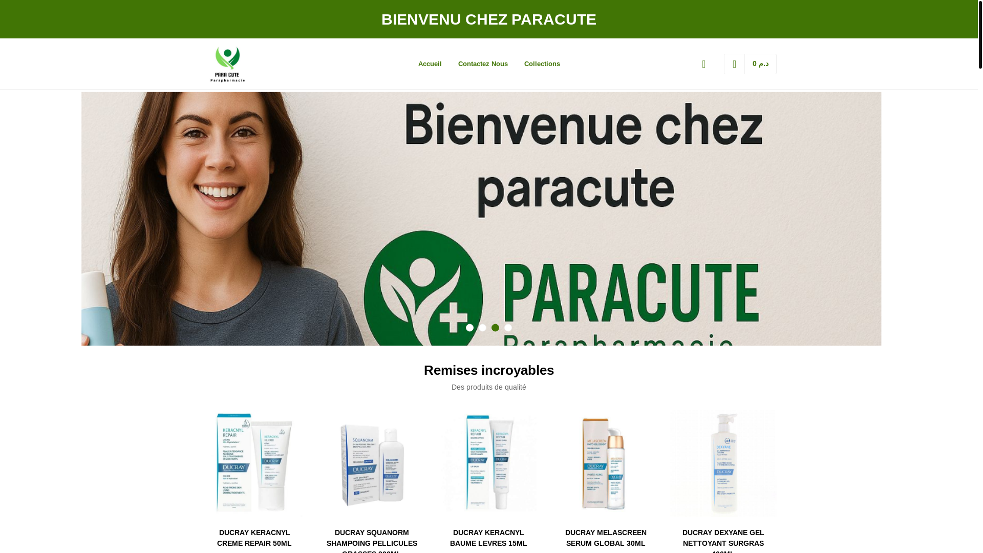 website screenshot of https://paracute.online/