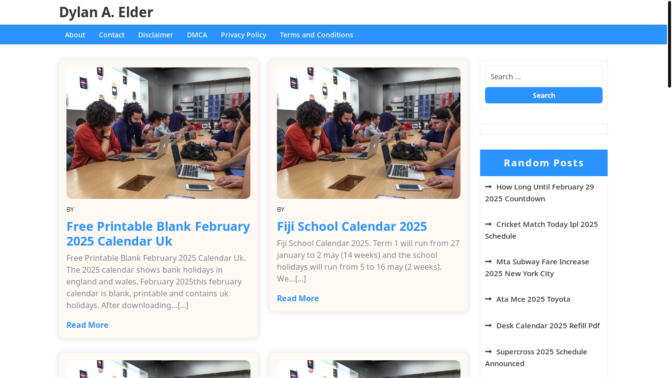 website screenshot of https://dylaneldera.pages.dev/