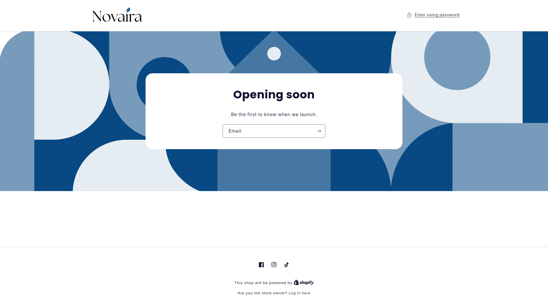 website screenshot of https://novaira.co/