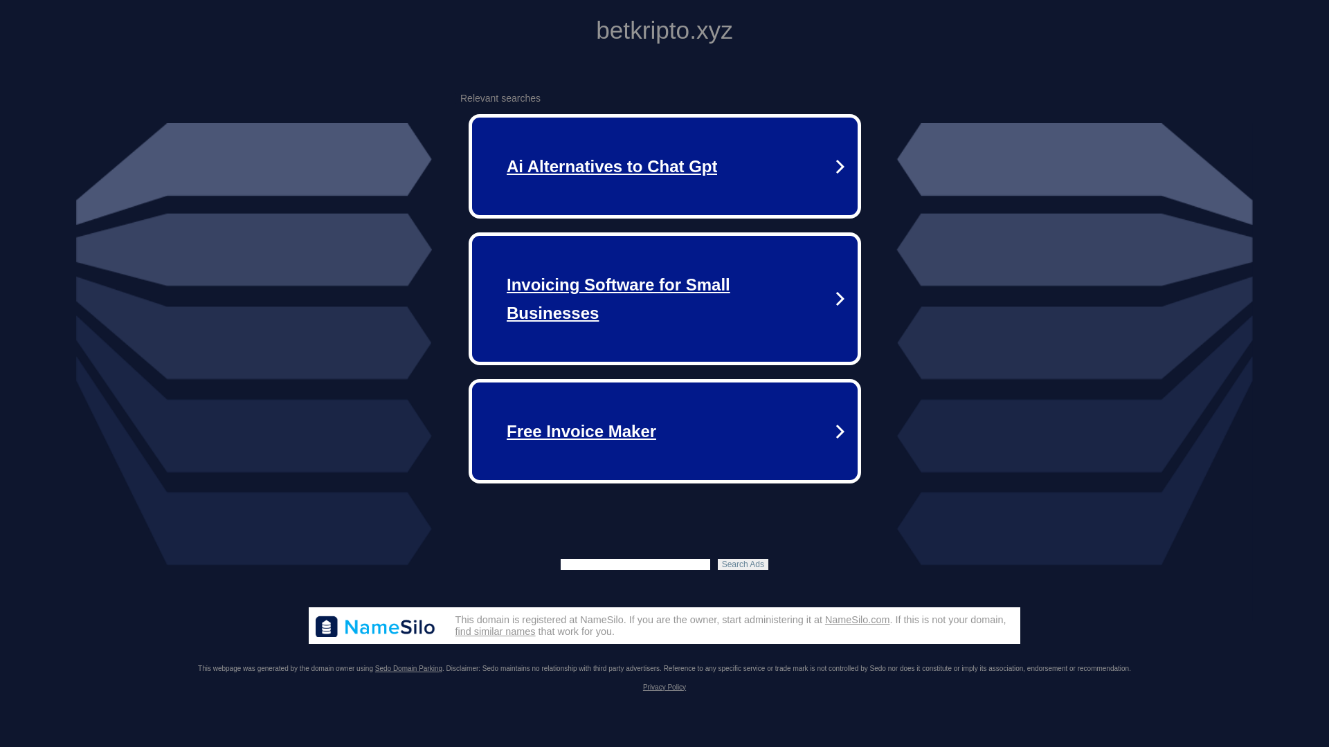 website screenshot of https://betkripto.xyz/