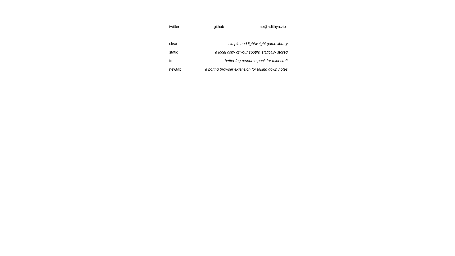 website screenshot of https://adithya-zip.pages.dev/