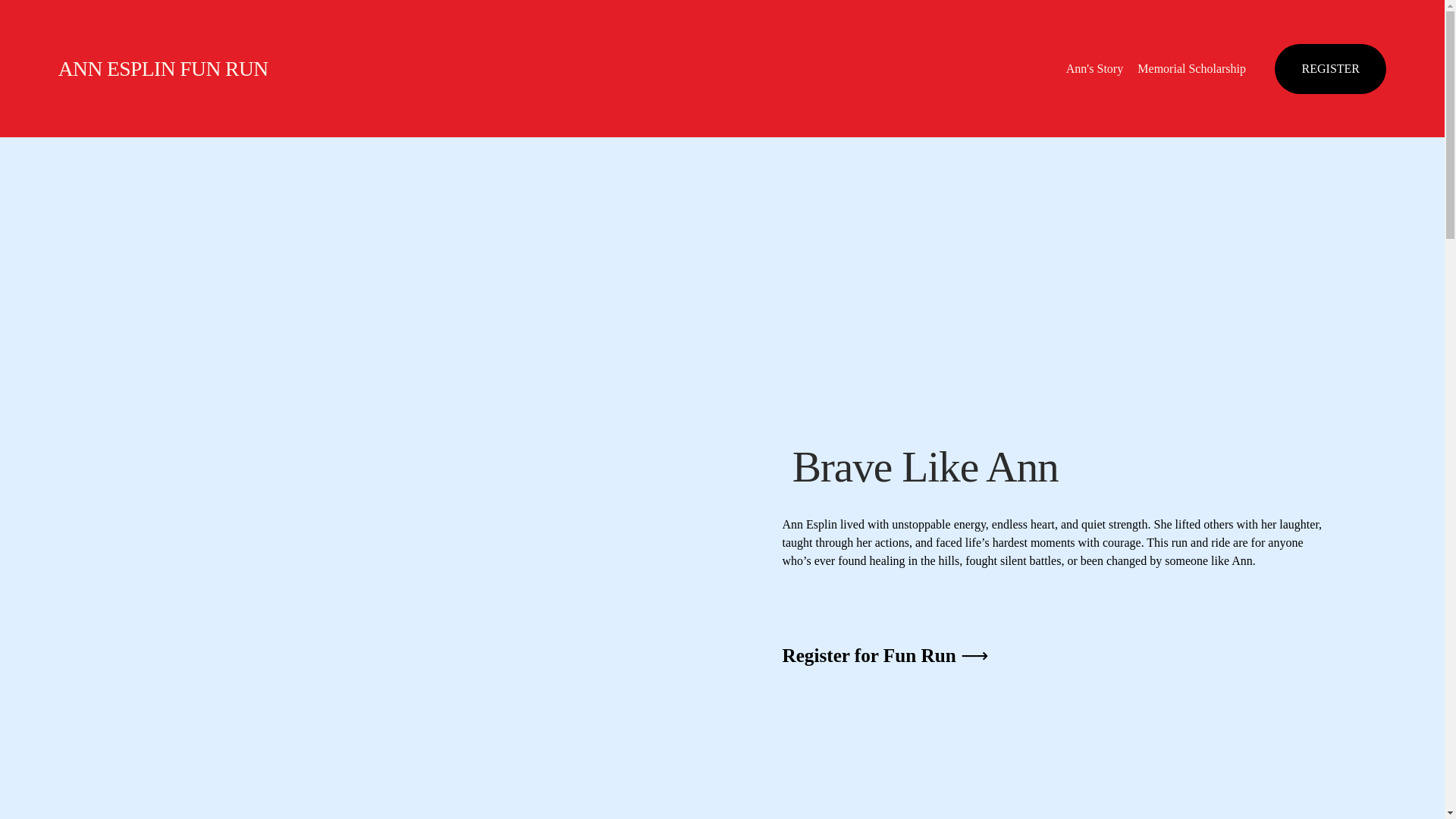 website screenshot of https://annesplinfunrun.com/