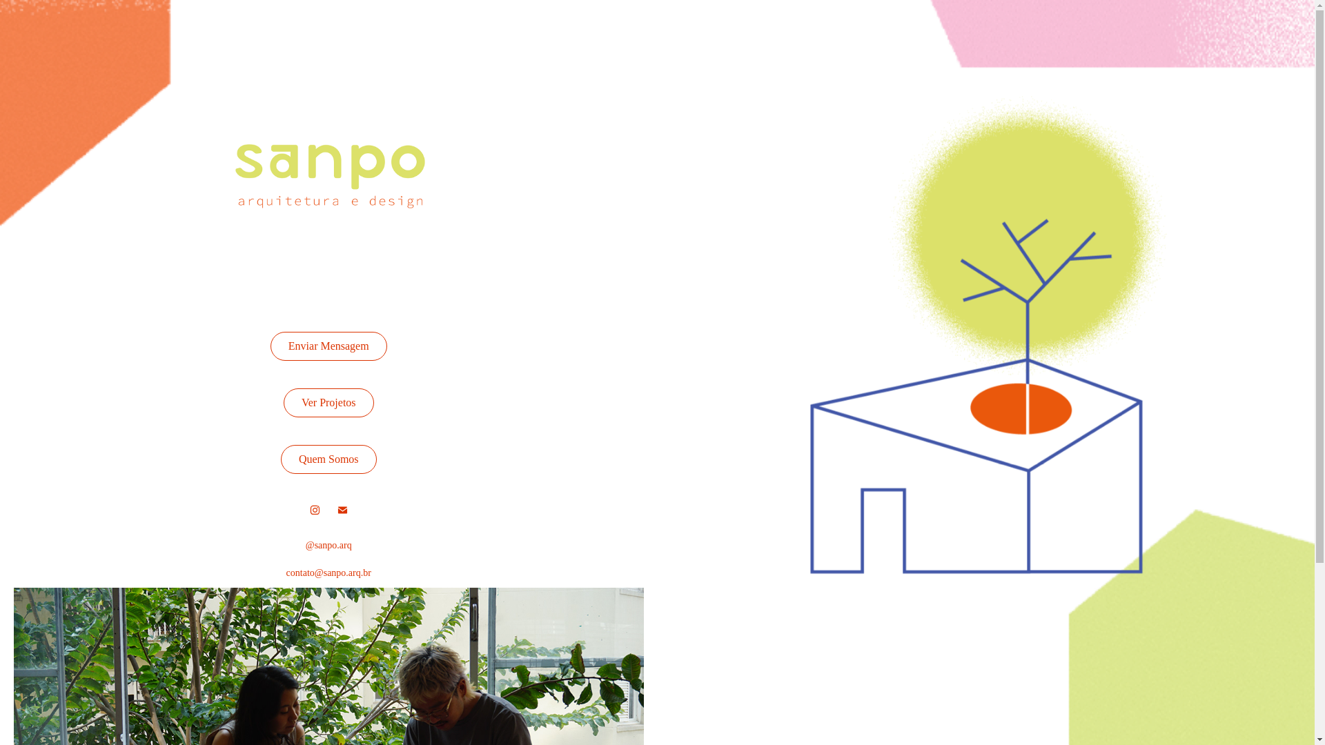website screenshot of https://sanpo.arq.br/