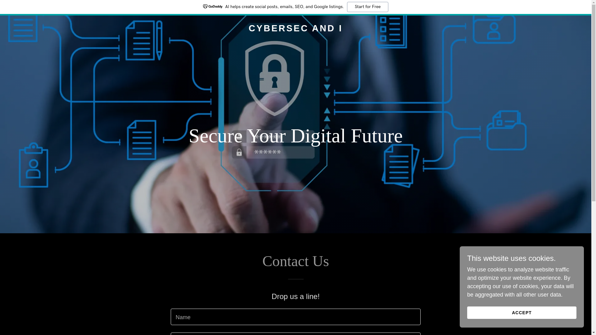 website screenshot of https://cybersec4u.pro/
