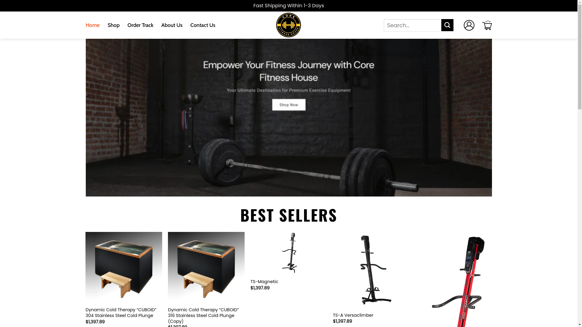 website screenshot of https://ourcorefitnesshouse.shop/