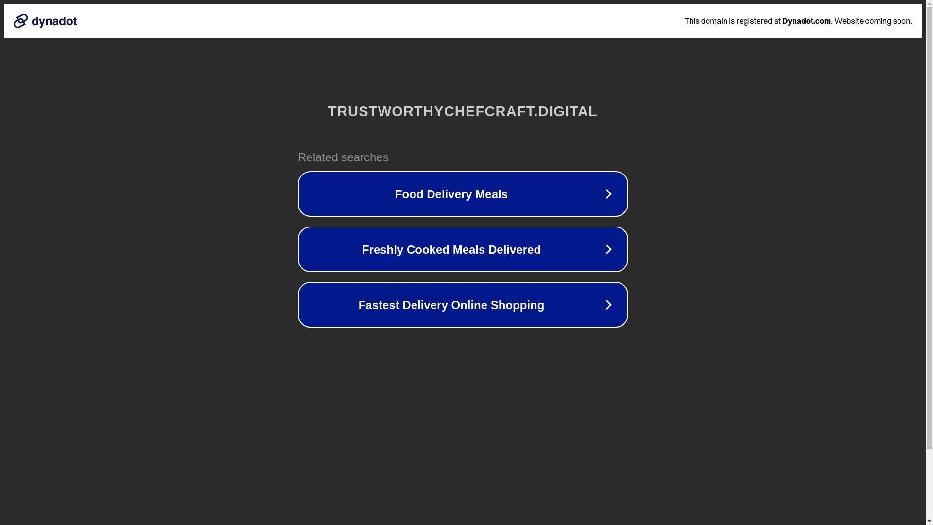 website screenshot of https://trustworthychefcraft.digital/